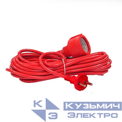 Удлинитель-шнур 1х10м без заземл. 10А IP20 2.2кВт ПВС 2х1 DOMTOK 2488