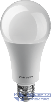 Лампа светодиодная 61 953 OLL-A60-25-230-2.7K-E27 25Вт грушевидная 2700К тепл. бел. E27 2500лм 176-264В ОНЛАЙТ 61953