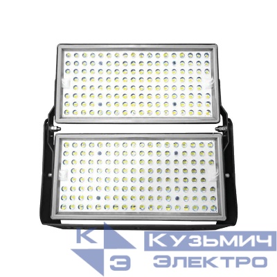 Прожектор светодиодный LL-932 500Вт 6400К IP65 AC 175-265В/50Гц 2835SMD 2х60град. черн. FERON 48973