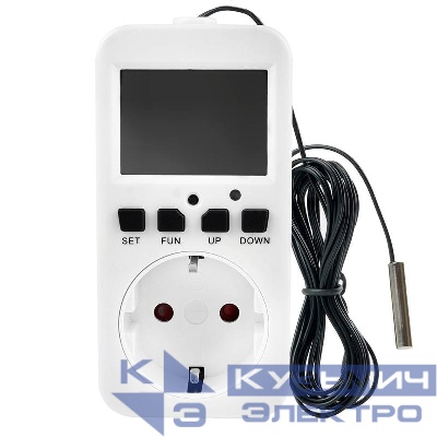 Розетка с таймером (с датчиком контроля температуры) 3600Вт/16А 230В TM27 FERON 48972