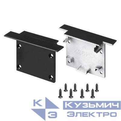 Заглушка SL-LINIA49M-FS BLACK пластик Arlight 036989