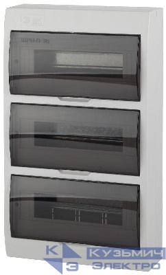 Бокс ЩРН-П-36 мод. навесной пластик IP41 SIMPLE NO-box_simple-plastic_36_surface ЭРА Б0041529