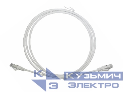 Патч-корд UTP4 cat.6, 2.0м, литой коннектор, серый, LSZH, NETKO Expert CKC