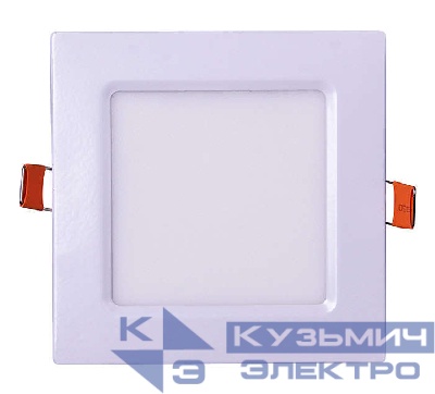 Светильник светодиодный PPL-S WH 6Вт 4000К IP40 120мм ДВО встраив. ультратонкий квадрат JazzWay 5008229A