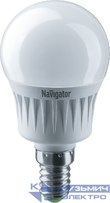 Лампа светодиодная 94 468 NLL-G45-7-230-4K-E14 7Вт шар 4000К нейтр. бел. E14 560лм 176-264В Navigator 94468