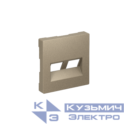 Накладка двойная AtlasDesign для информационных функций типа Keystone шампань SE ATN000590