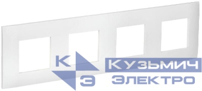 Рамка 4-м SKANDY SK-F04W арктич. бел. IEK SK-M42-K01