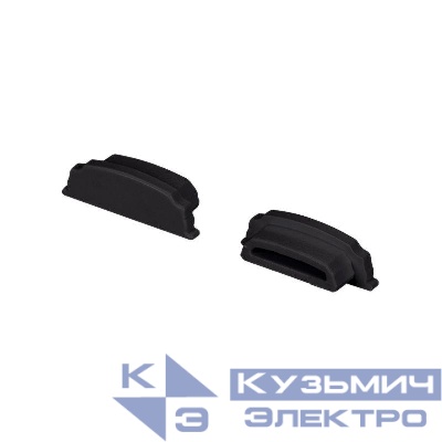 Заглушка ARH-BENT-W18 BLACK глухая пластик Arlight 039590