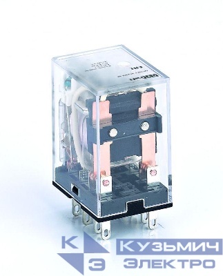 Реле промежуточное ПР-102 5А 380В AC 2 конт. с LED-индикацией DEKraft 23866DEK