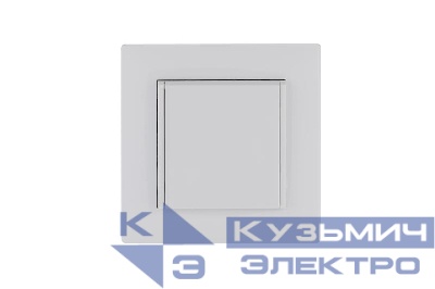 Розетка 1-м с крышкой Karea RIZZ с заземл. бел. Makel 88001029