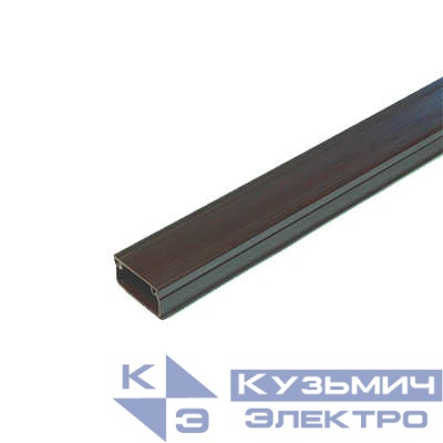 Кабель-канал 20х10 L2000 с двойн. замком пластик венге Урал Пак КК-4820010-160