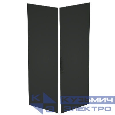 Дверь двойная сплошная IT-CQE 2200х800 RAL7035 DKC RGITCPED2280