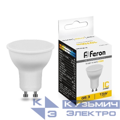 Лампа светодиодная LB-960 13Вт MR16 2700К GU10 230В FERON 38191