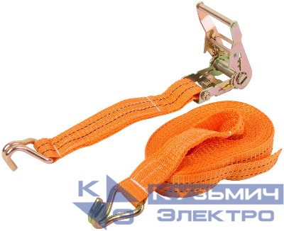 Ремень для крепления груза храповый механизм лента 38ммх8м 1500/3000кг FIT 64917