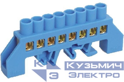 Шина нулевая в комб. DIN-изол. "Стойка" ШНИ-8х12-8-КС-С IEK YNN10-812-8DP-K07