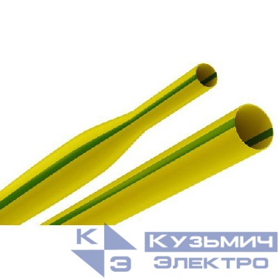 Трубка термоусадочная ТТУ нг-LS 25/12.5 1м желт./зел. (уп.10шт) Эра Б0067530