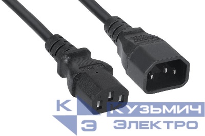 Кабель питания монитор-компьютер IEC 320 C13-IEC 320 C14 (3х0.75) 5м PC-189-VDE-5M Cabeus 2105k