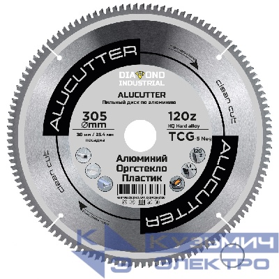 Diamond Industrial Диск пильный по алюминию, пластику 305x30/25.4 мм 120Z AluCutter Diamond Industrial Diamond Industrial