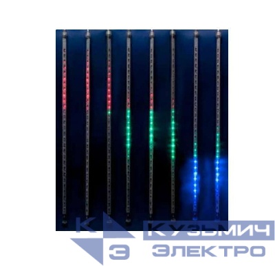 Гирлянда светодиодная "Падающие звезды" ULD-E2405-240/DTK MULTI METEOR 8 подвесов 240 LED 2.4х0.5м мульти IP44 Uniel 11122