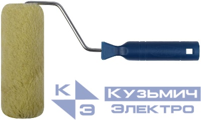 Валик полиакриловый нитяной диаметр 40/76мм ворс 18мм бюгель 6мм 150мм зел. FIT 02152