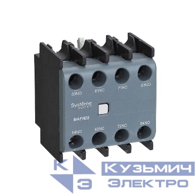 Блок контактный дополнительный MC1G/E 2НО+2НЗ фронт. монтаж. SE MAFN22