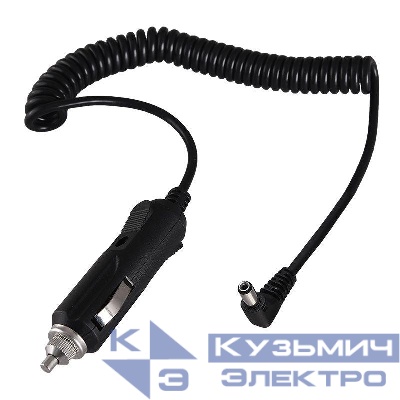 Автозарядка с индикатором (разъем 1.4х3.4) (АЗУ) шнур спираль 1.5м Rexant 16-0235