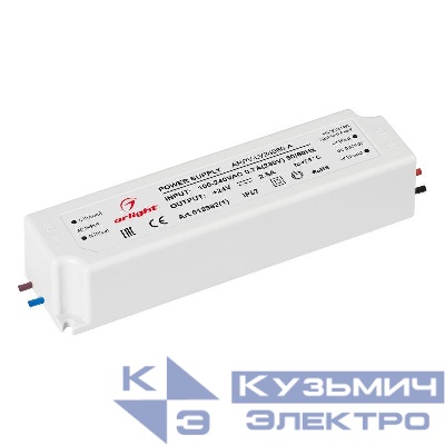 Блок питания ARPV-LV24060-A 24В 2.5А 60Вт IP67 пластик Arlight 018982(1)