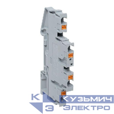 Колодка клеммная пружинная двухуровневая 4 Push-in сер. EKF PIT-4-double