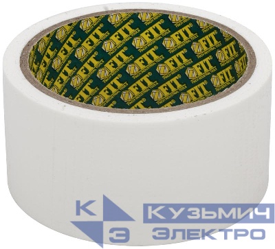 Лента клейкая универсальная армированная "Ductape" 48ммх10м бел. FIT 11756