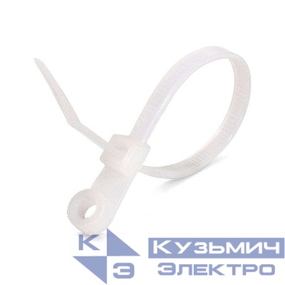 Хомут кабельный КСО 4х110 нейл. бел. (уп.100шт) Fortisflex 80528