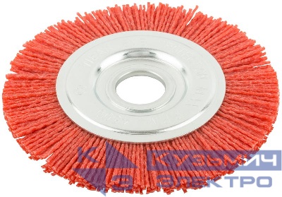 Корщетка-колесо нейлоновая посадочный диаметр 22.2мм профи 125мм FIT 38793