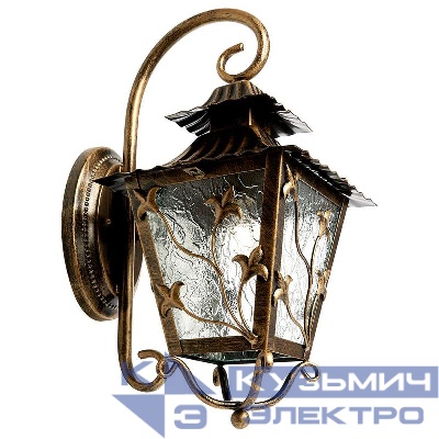 Светильник PL631 60Вт E27 230В садово-парковый черн. зол. FERON 11642