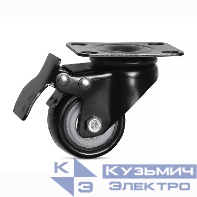 Опора роликовая с тормозом для напольных шкафов JF02 SH-05C- ND-05C Cabeus 10433c