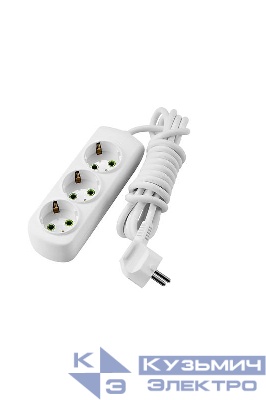 Удлинитель 3х3м без заземл. Letitia LEZARD 721-0303-303