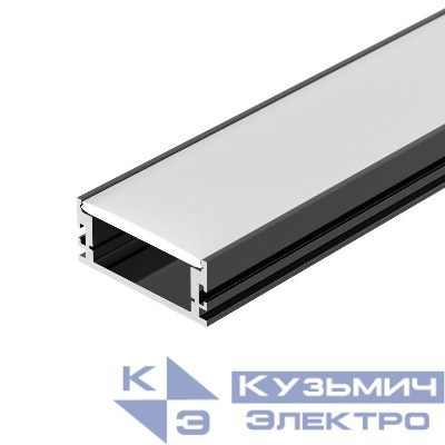 Профиль FLOOR60-H26-3000 ANOD BLACK L3000 алюм. Arlight 046414