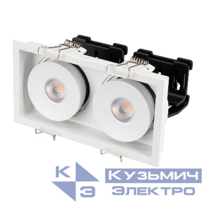 Светильник светодиодный CL-SIMPLE-S148x80-2x9W Warm3000 WH 45 deg IP20 металл Arlight 026876