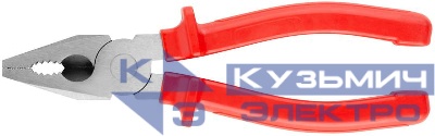 Плоскогубцы комбинированные "Лайт" 180мм пластик. ручки полированная сталь КУРС 47544
