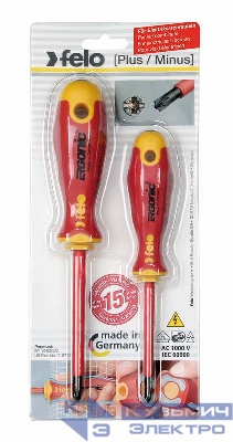 Набор крестовых диэлектрических отверток Ergonic (уп.2шт) Felo 41792191