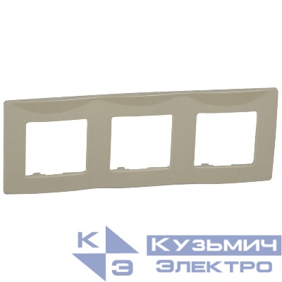 Рамка 3-м Etika светл. галька IEK 672523