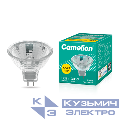 Лампа галогенная JCDR 50Вт GX5.3 Camelion 1953