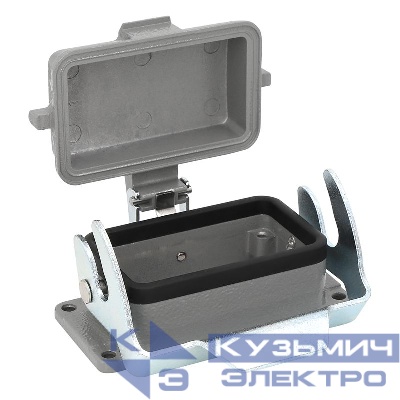 Корпус приборный проходной OptiLink HDC-H10B-BK-1L-MCV с крышкой КЭАЗ 353685