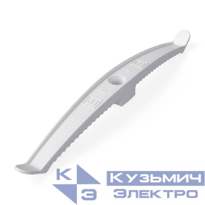 Держатель кабеля двусторонний для прямого монтажа бел. (уп.20шт) Промрукав PR13.0384