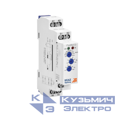 Реле контроля фаз OptiRel D PHS-1-1M-01-PN-1 повышенного или пониженного 1Ф 1СО КЭАЗ 332004