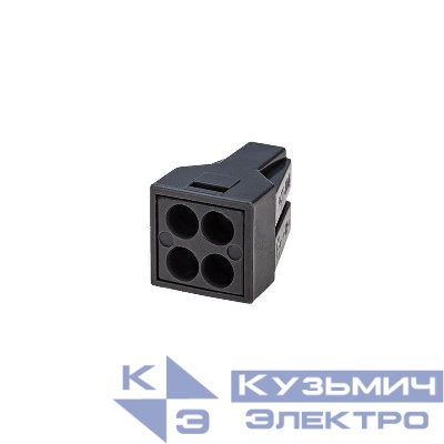 Клемма соединительная с пастой 4-х проводная до 2.5кв.мм (блист.5шт) Rexant 06-0207-A5