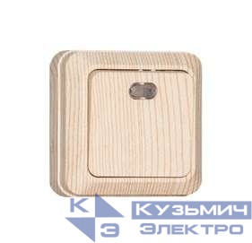 Выключатель 1-кл. ОП Олимп 10А IP20 с подсветкой сосна UNIVersal 5560827
