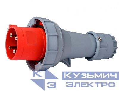 Вилка переносная 3Р+РЕ 125А 380В IP67 ВП-103 DEKraft 26113DEK