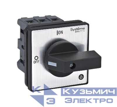 Выключатель-разъединитель 3п 25А IP20 с черн. рукоят. на дверцу 4 винтами SE MSD25320B