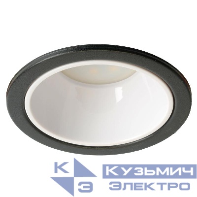 Светильник DL3102 G5.3 MR16 потолочн. встраив. черн. + бел. FERON 51401