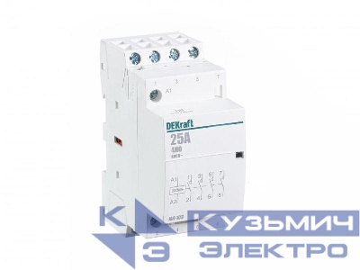 Контактор модульный МК-103 4НО 25А 230В DEKraft 18067DEK