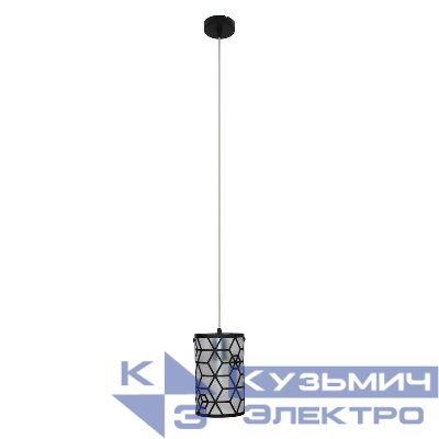 Светильник "Нордика" 211 НСБ 01-60-185 Е27 (ИМ) подвесной черн. муар Элетех 1005405246
